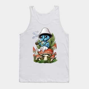 smurf cat chillin Tank Top